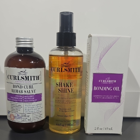 Curlsmith Other - Curlsmith Strength Recipe 3-Pack (Bond Curl Rehab Salve 8 fl oz, Shake & Shine 6
